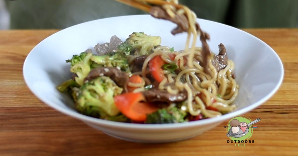 Venison and Noodles Asian Stir Fry