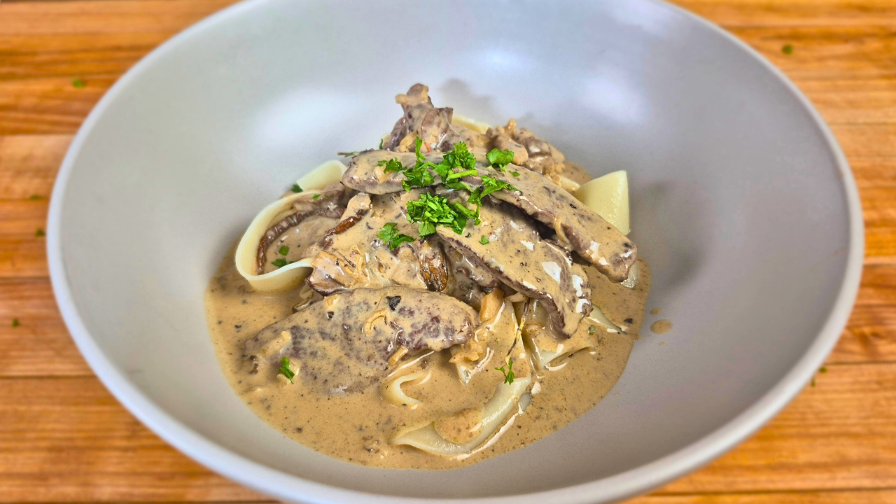 Venison Stroganoff